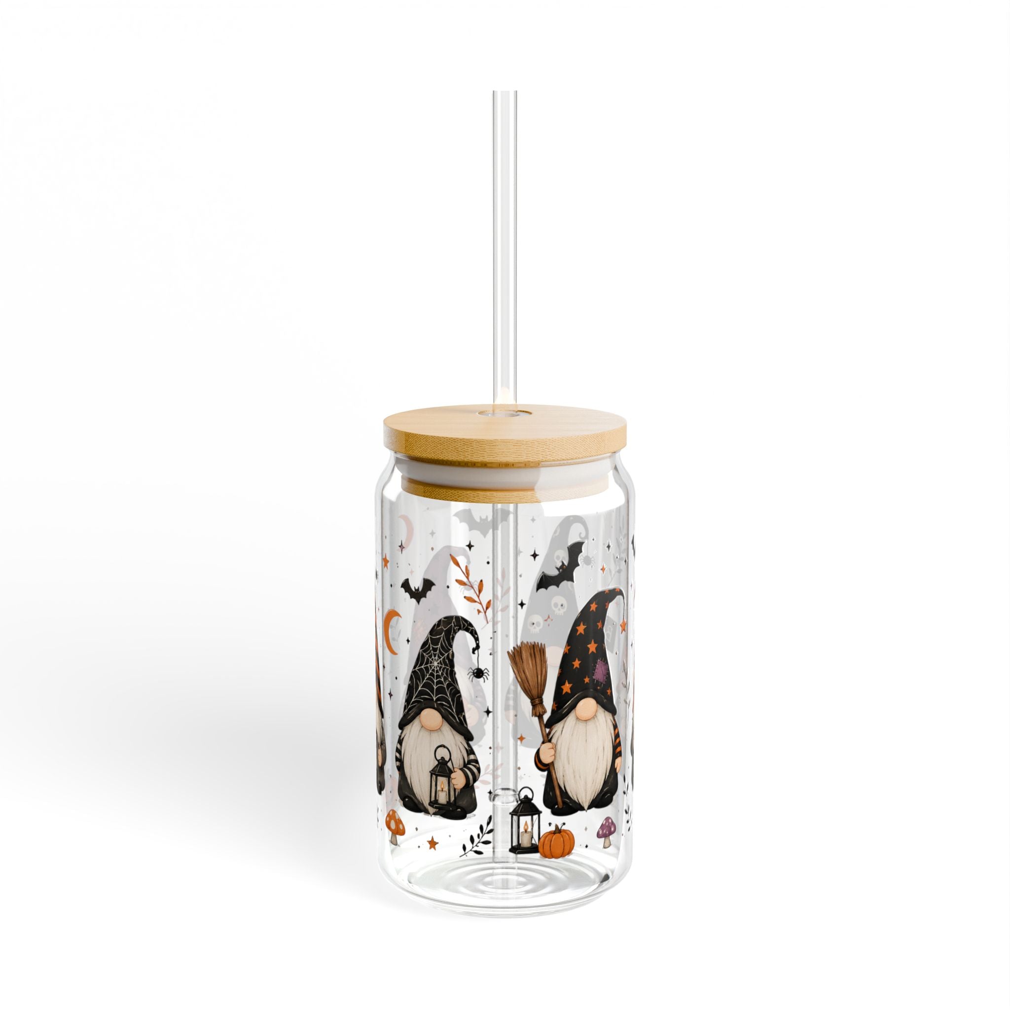 Spooky Gnomes || 16oz Glass Cup