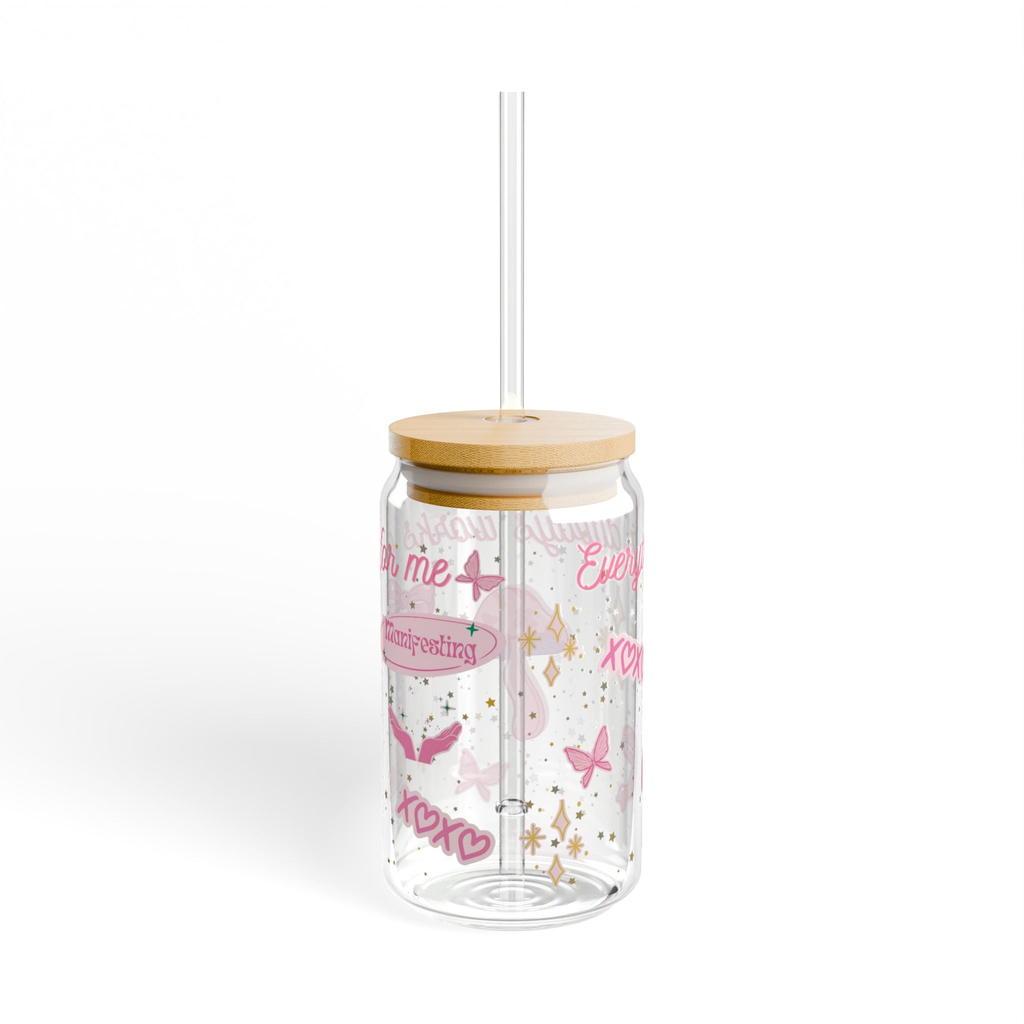 Everything Always Works Out For Me || 16oz Glass Cup