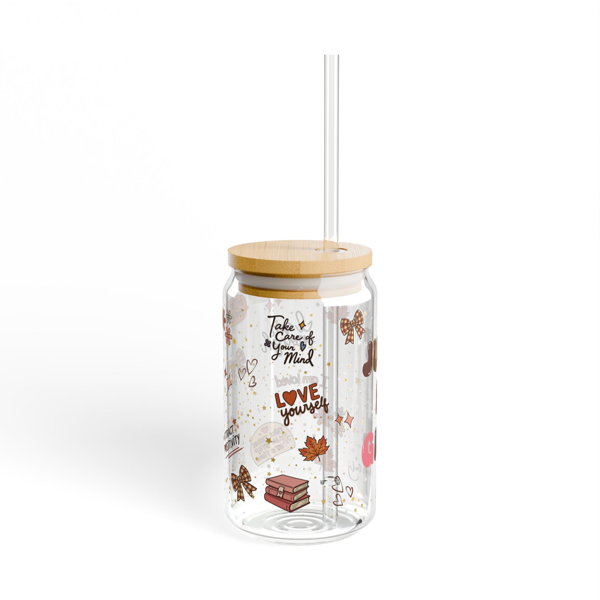 Just a Girl, Affirmations || 16oz Glass Cup