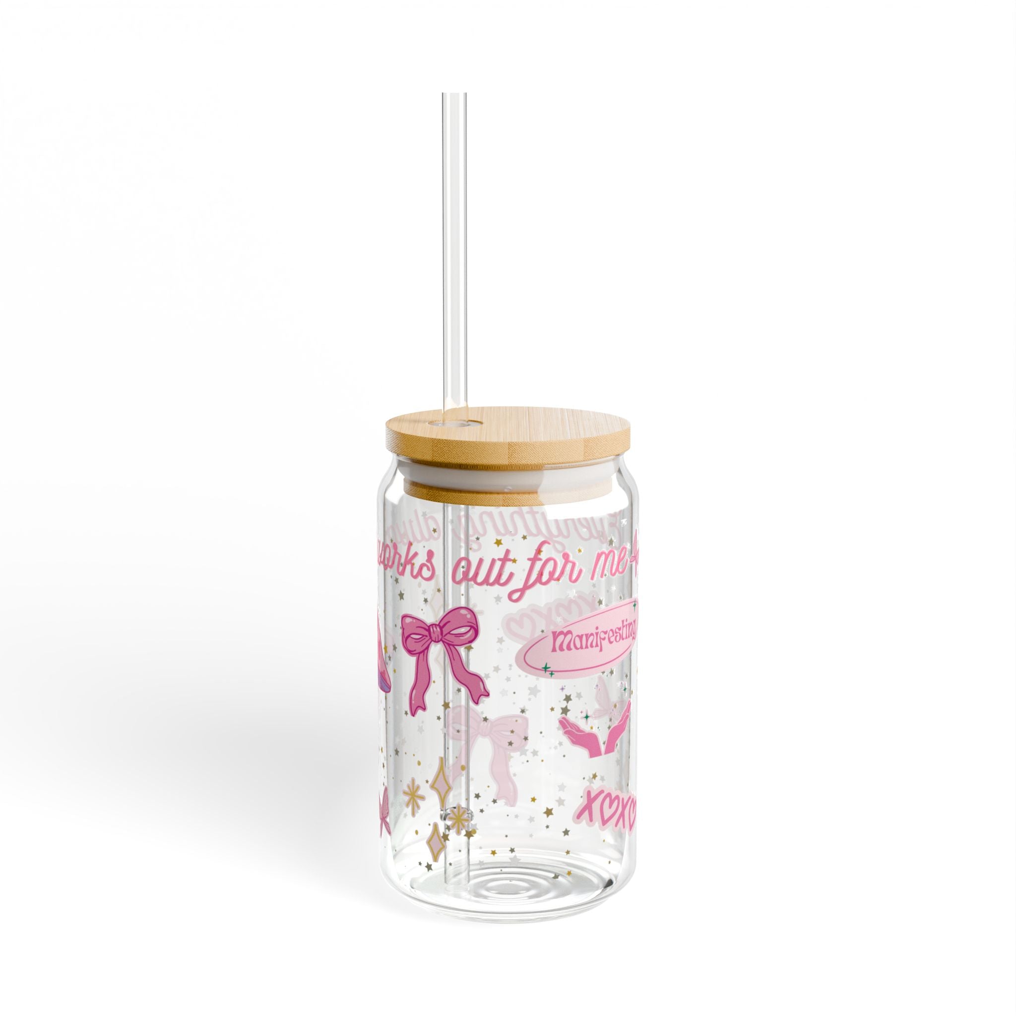 Everything Always Works Out For Me || 16oz Glass Cup