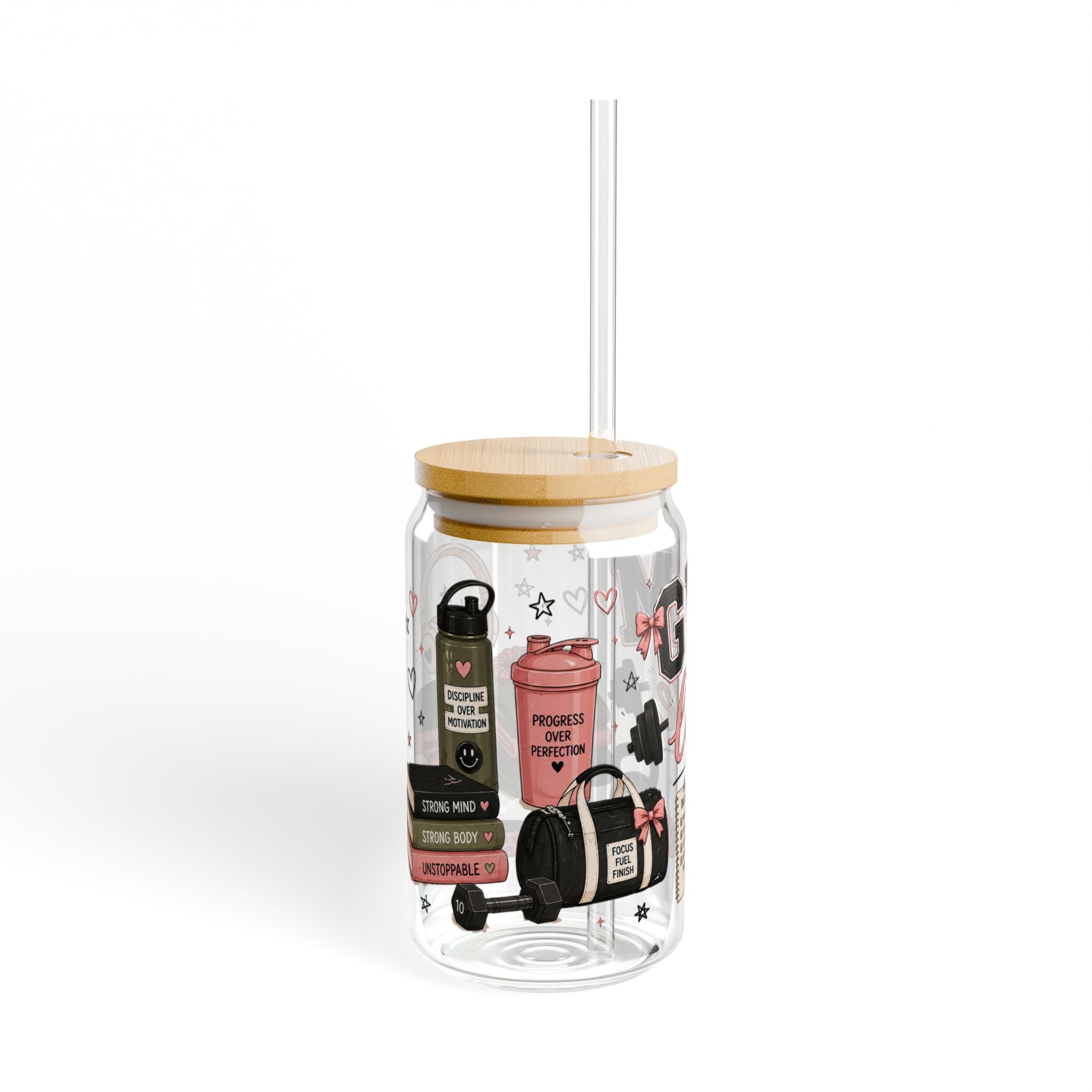 Gym Life || 16oz Glass Cup