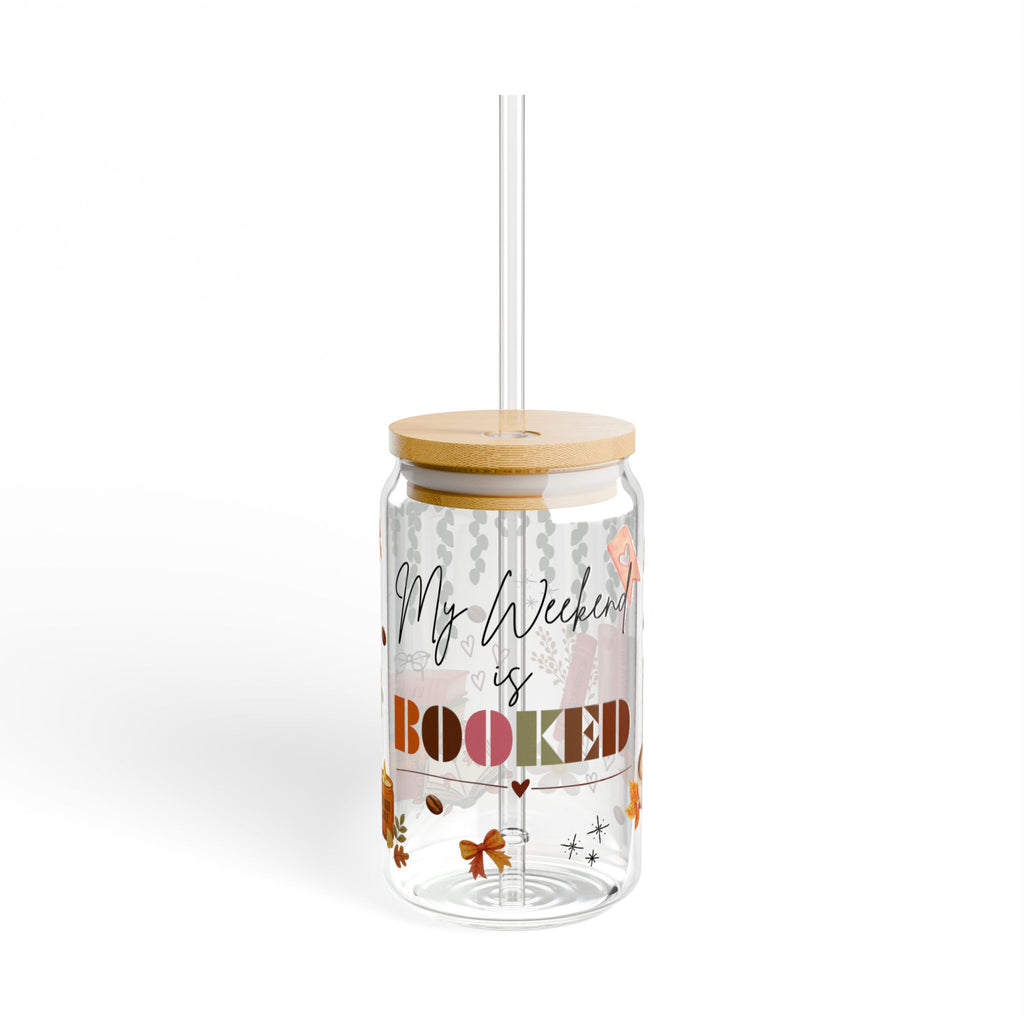 My Weekend Is Booked || 16oz Glass Cup
