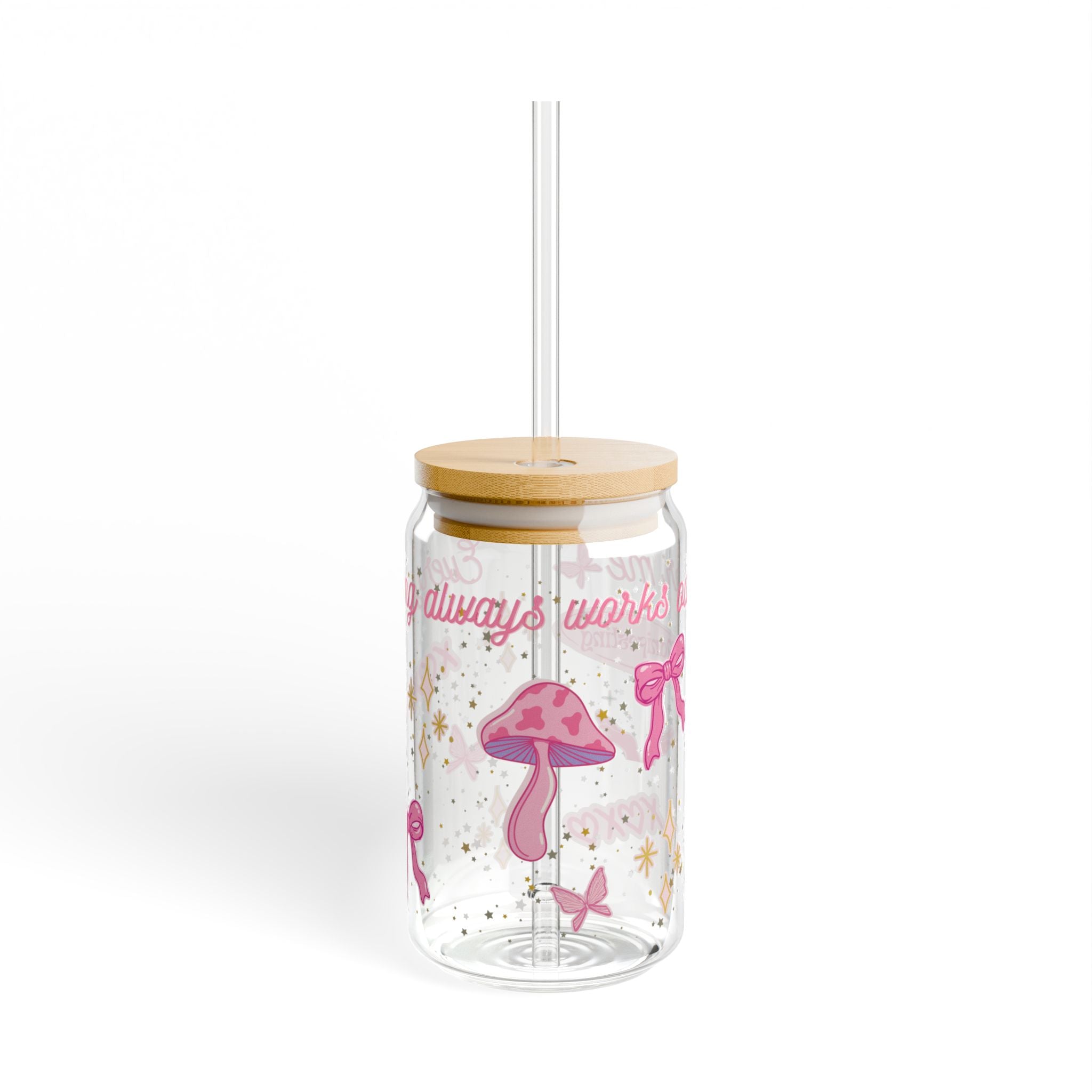 Everything Always Works Out For Me || 16oz Glass Cup