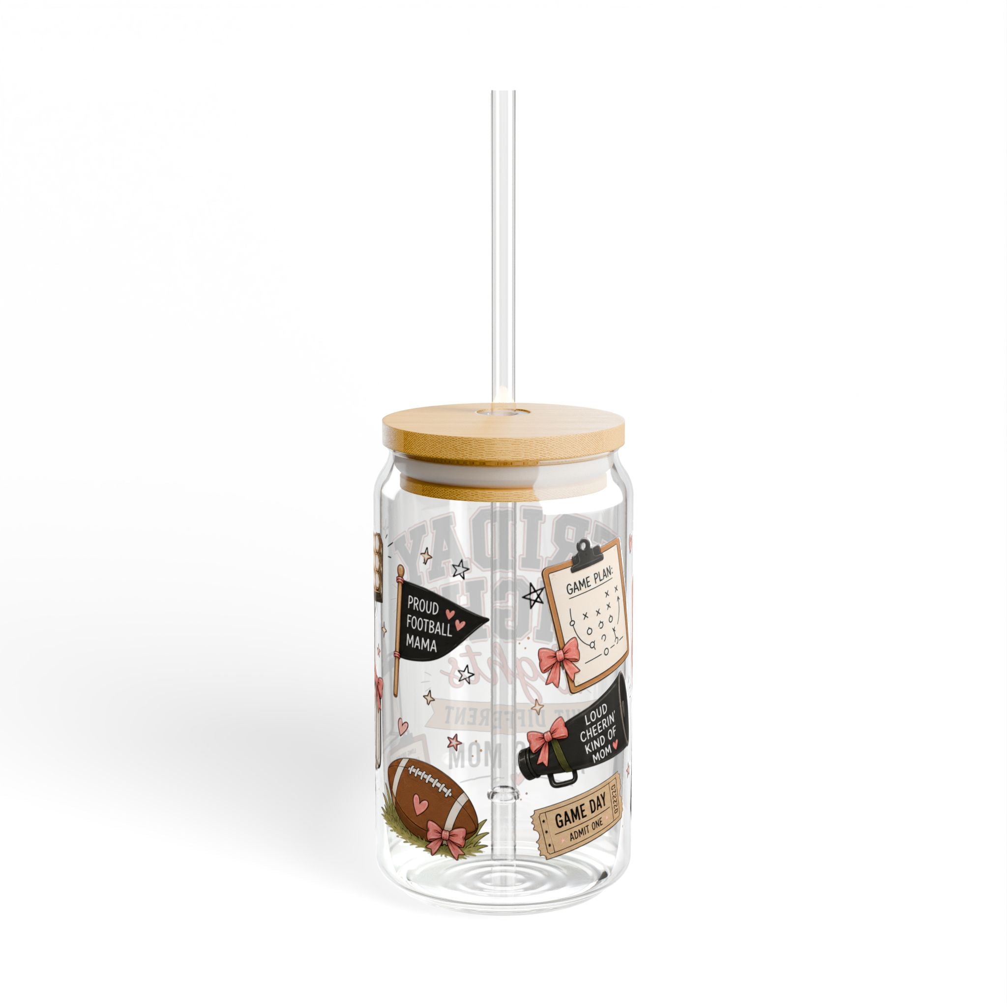 Friday Night Lights Hit Different As His Mom || 16oz Glass Cup