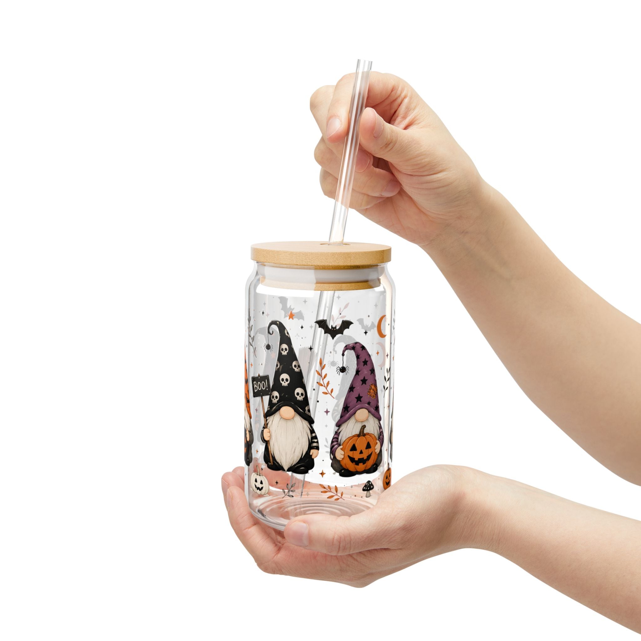 Spooky Gnomes || 16oz Glass Cup