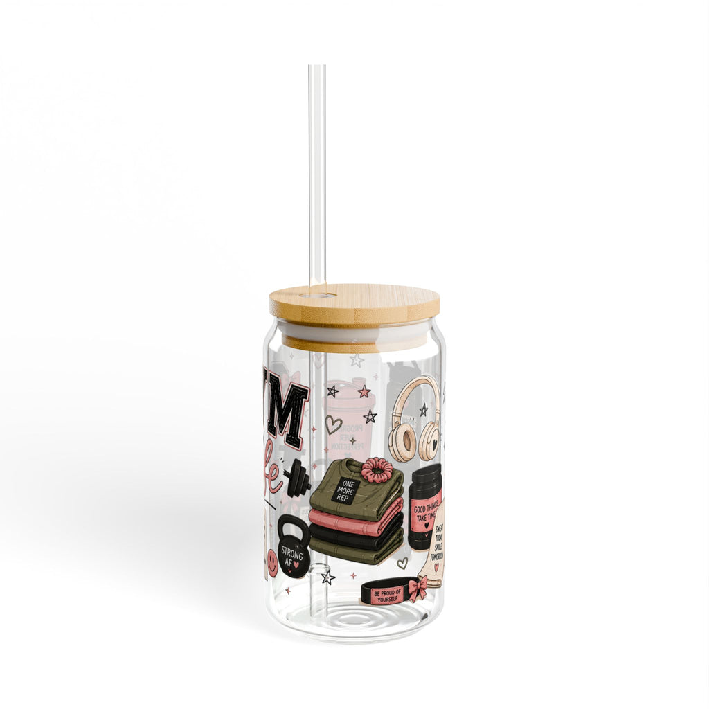 Gym Life || 16oz Glass Cup