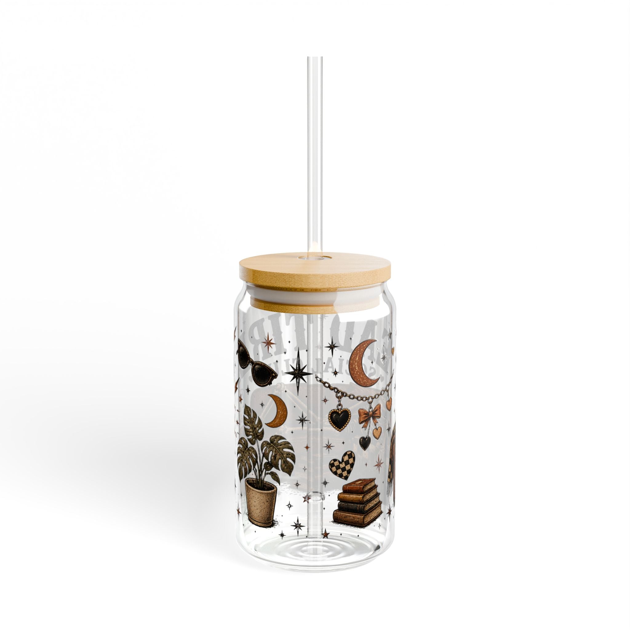 Dead Tired Social Club || 16oz Glass Cup